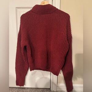Double Zero Maroon Turtleneck Sweater